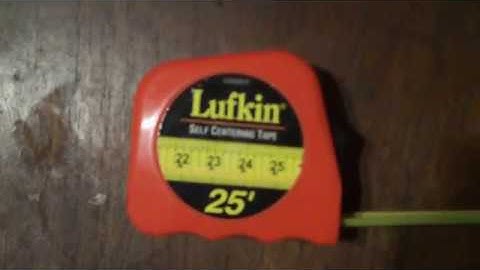 How to use a Self Centering Tape Measure