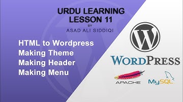 Urdu 11: html to wordpress in Urdu/Hindi Part 1