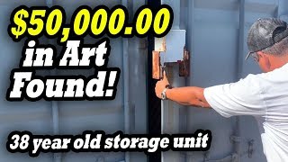 $50,000.00 IN ART FOUND! HUGE MONEY! 38 YEARS IN STORAGE I bought an abandoned storage unit