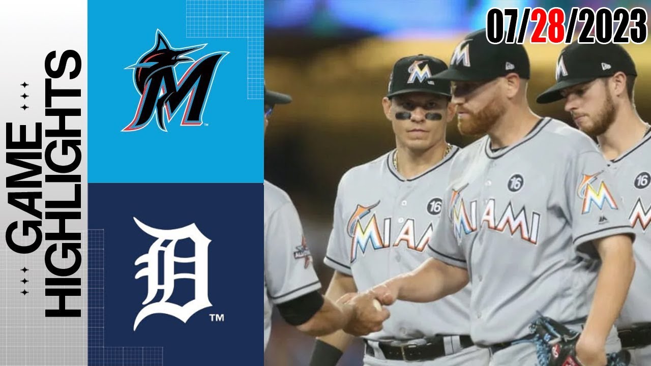 Detroit Tigers vs Miami Marlins (July 28, 2023) MLB Full Game