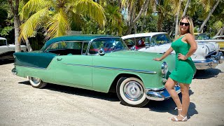 Beautiful CUBAN WOMAN teaches me how to drive her CLASSIC CAR