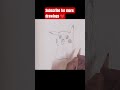 Cute Pikachu Drawing ⚡💛 #shorts 👍
