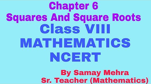 Q 7 Ex 6.3 Class 8 Math NCERT Chapter 6 (Square And Square Roots)