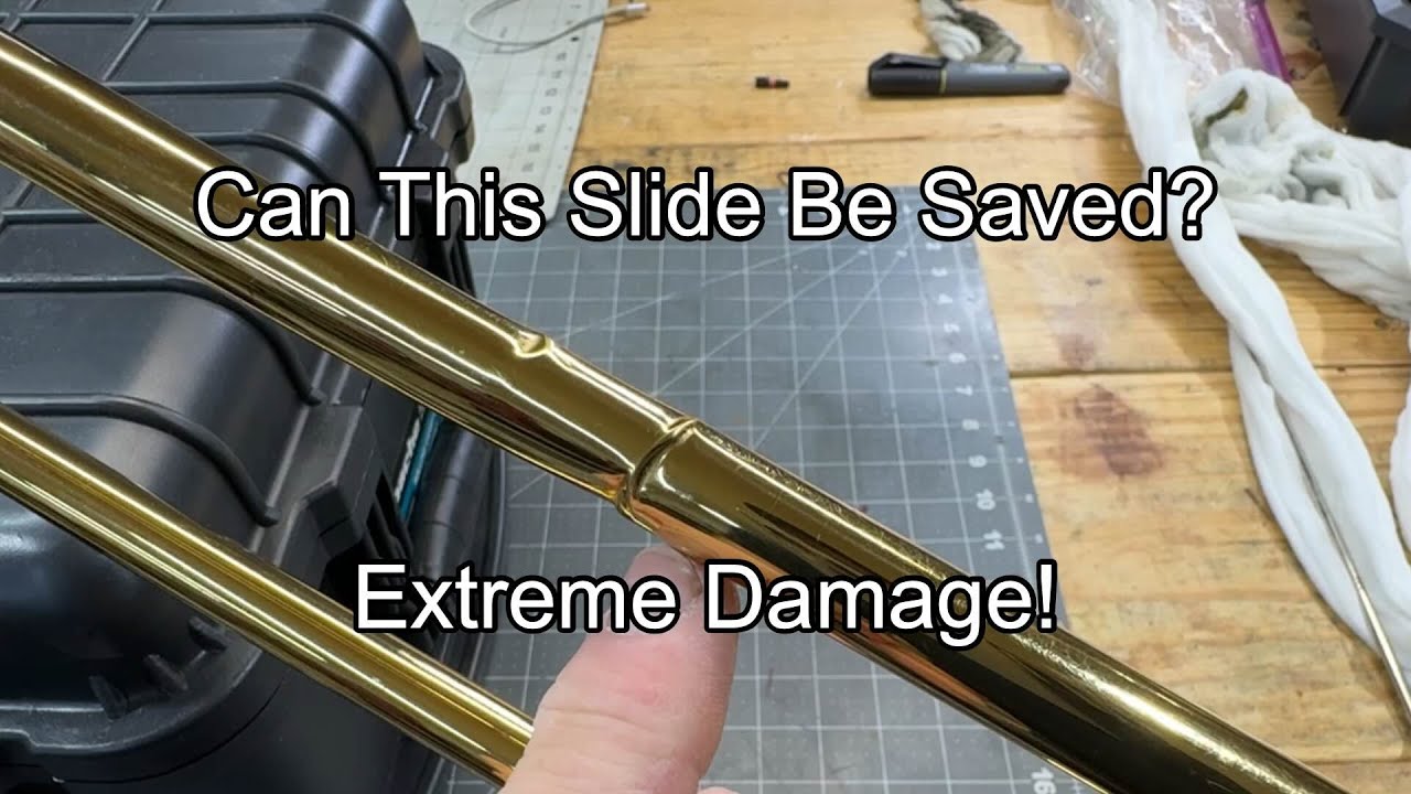 Можно ли это починить? — Экстремальный ремонт кулисы тромбона — Пробую новую технику, о которой я...