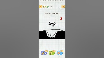 Draw 2 Save  | Level 1 | Gameplay #draw2save2  #shorts #viralshorts #stickman