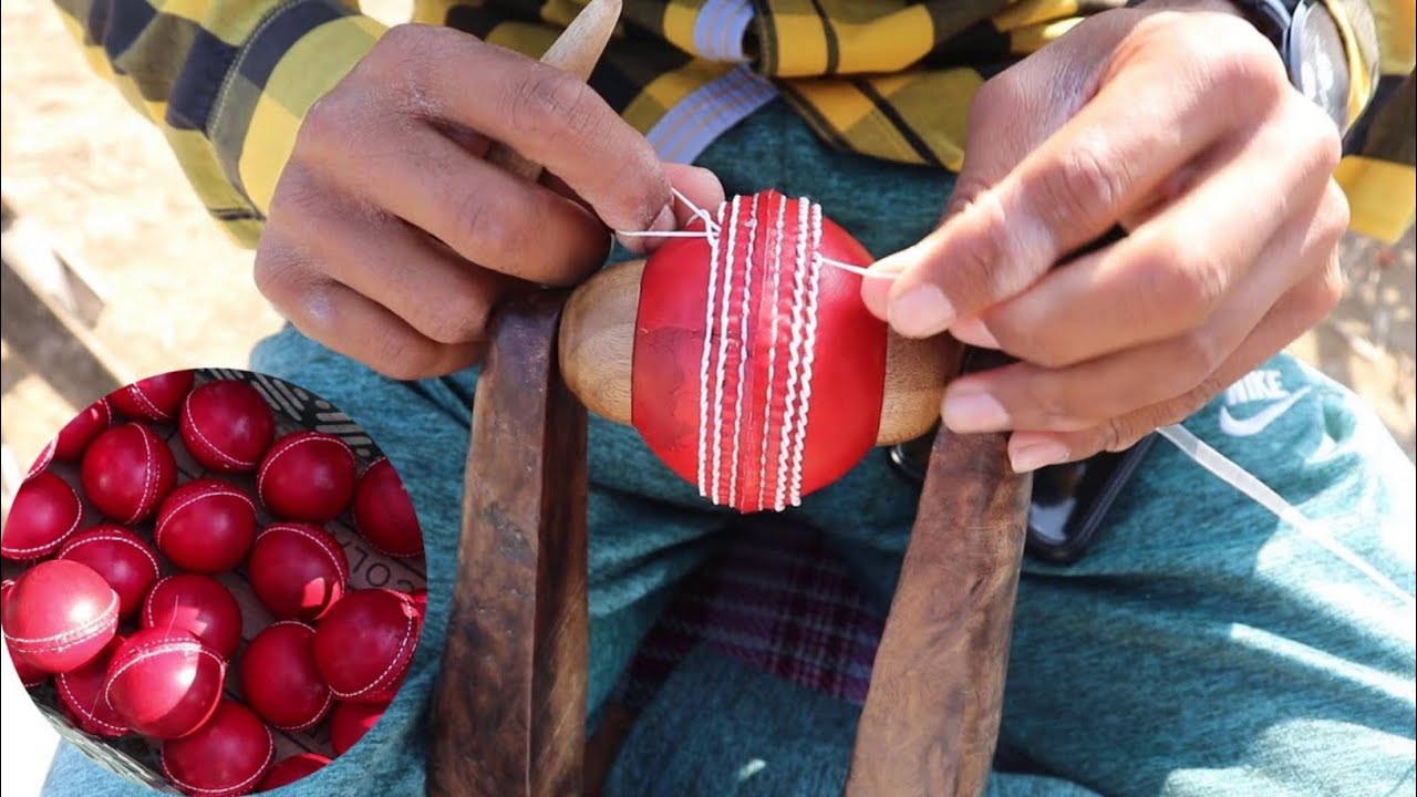 How To Make a Cricket Ball Magnificent Cricket Ball Making Process With Amazing Skills YouTube
