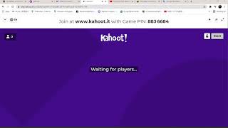 JOIN KAHOOT! [ https://www.kahoot.it/     Code: 8836684 ]