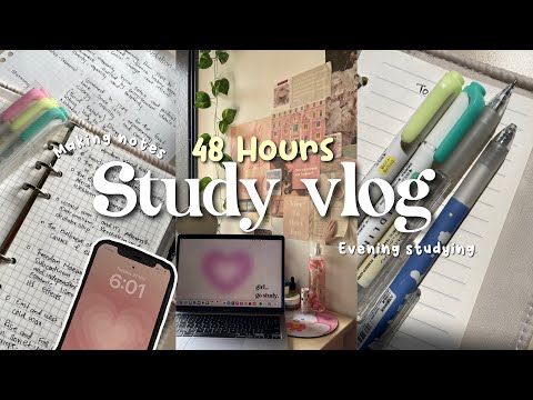 48-hour study vlog 🎧 aesthetic Indian study vlog lots of assignments preparing for finals studytea