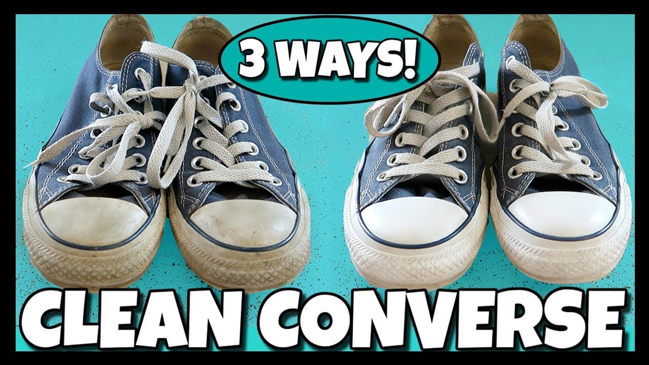 How to Clean Converse and Canvas Shoes - Organize by Dreams
