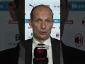 Massimiliano Allegri after #MilanCagliari | #Shorts