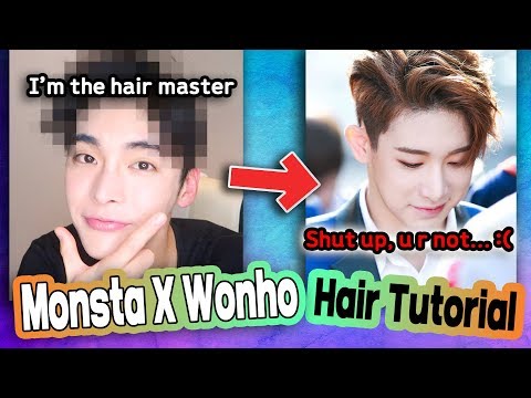 monsta-x-wonho-perfect-hair-tutorial-[sibongtv]