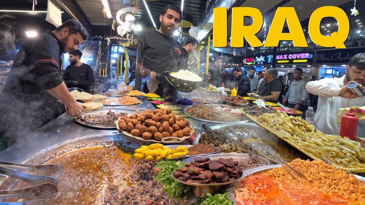 Baghdad’s CRAZIEST Bazaar 🇮🇶 | $1 Street Food Tour