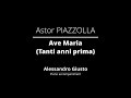 A. PIAZZOLLA, Ave Maria (Tanti anni prima) | Piano accompaniment