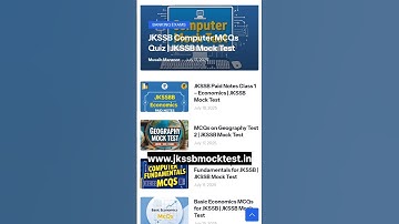 JKSSB Mock Test 2025 🔥 | Crack Every JK Exam in 10 Minutes Daily! 💯