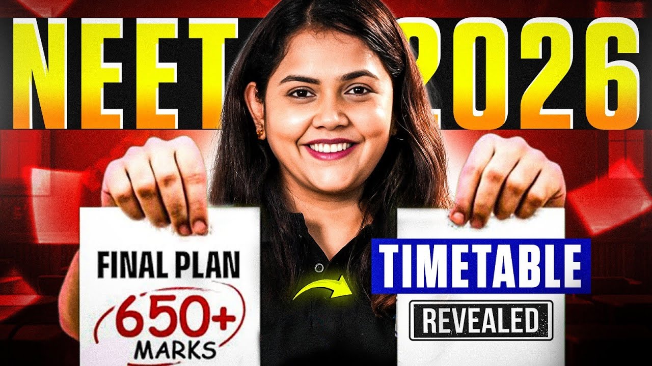 NEET 2026🔥 | Final Plan For 650+ Marks | Detailed Strategy & Timetable ...