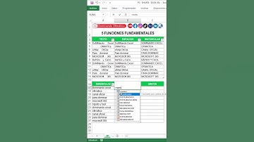 5 funciones fundamentales para dominar en Excel  #dominandoofimatica #youtubeshorts #shortvideo