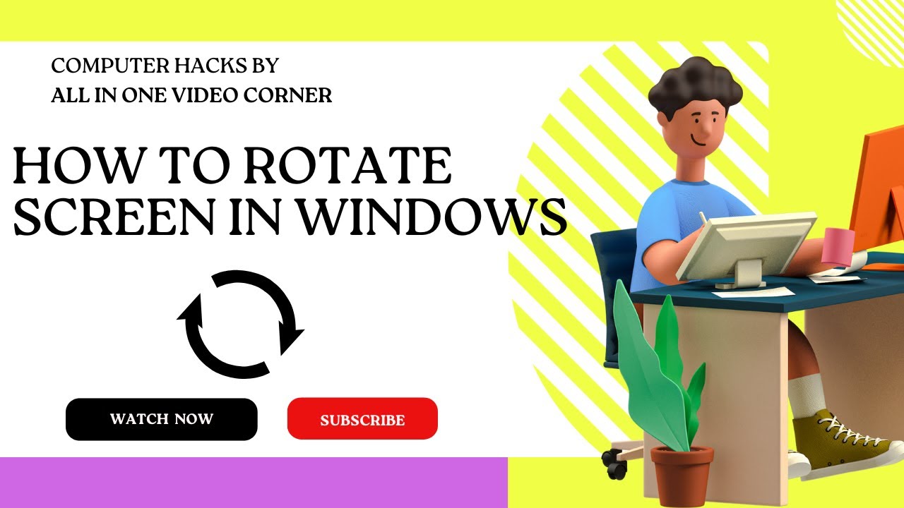 How To Rotate Your Screen in Windows (EASY) - YouTube