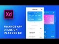 Design Finance App UI Adobe Xd For iPhone Xs - Speed Art Tutorial
