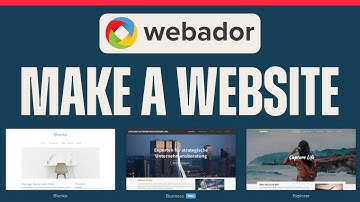 How To Make A Website On Webador - Easy Tutorial