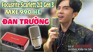 ✅ Ca Sĩ ĐAN TRƯỜNG đến mua bộ thu âm Focusrite Scarlett 2i2 Gen 3 với Micro thu âm MXL 990 HE tại PU screenshot 3