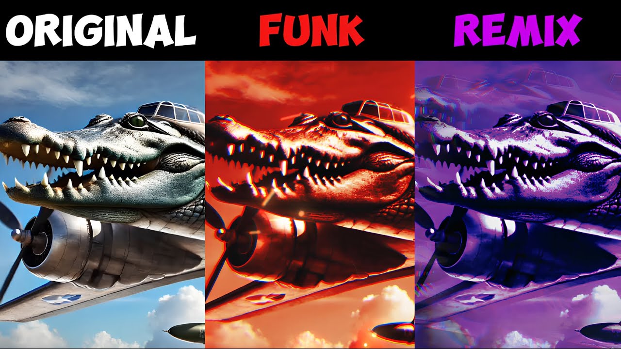 BOMBARDIRO CROCODILO Original vs Funk vs Remix Part 3