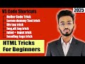 HTML Tricks | VS Code Shortcuts | Coding Tips for Beginners