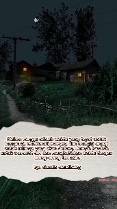 kata kata malam minggu