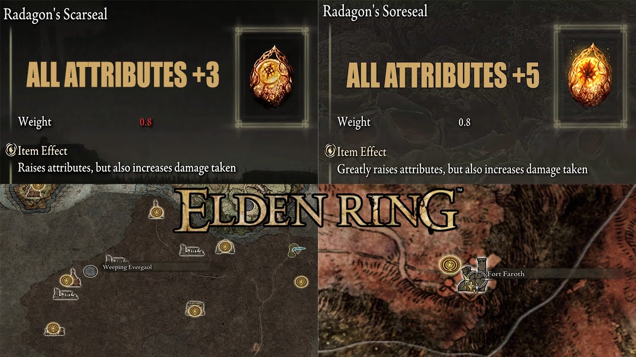 How To Get Radagon's Scarseal & Radagon's Soreseal  All Radagon Talisman  Locations - Elden Ring 