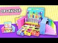 DESKTOP ORGANIZER from Cardboard - Back to school | aPasos Crafts DIY