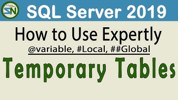 SQL Server Temporary Table types : Variable, Local and Global.  Learn the features and availability.