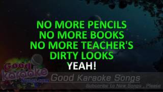 School's Out -  Alice Cooper (Lyrics karaoke) [ goodkaraokesongs.com ]