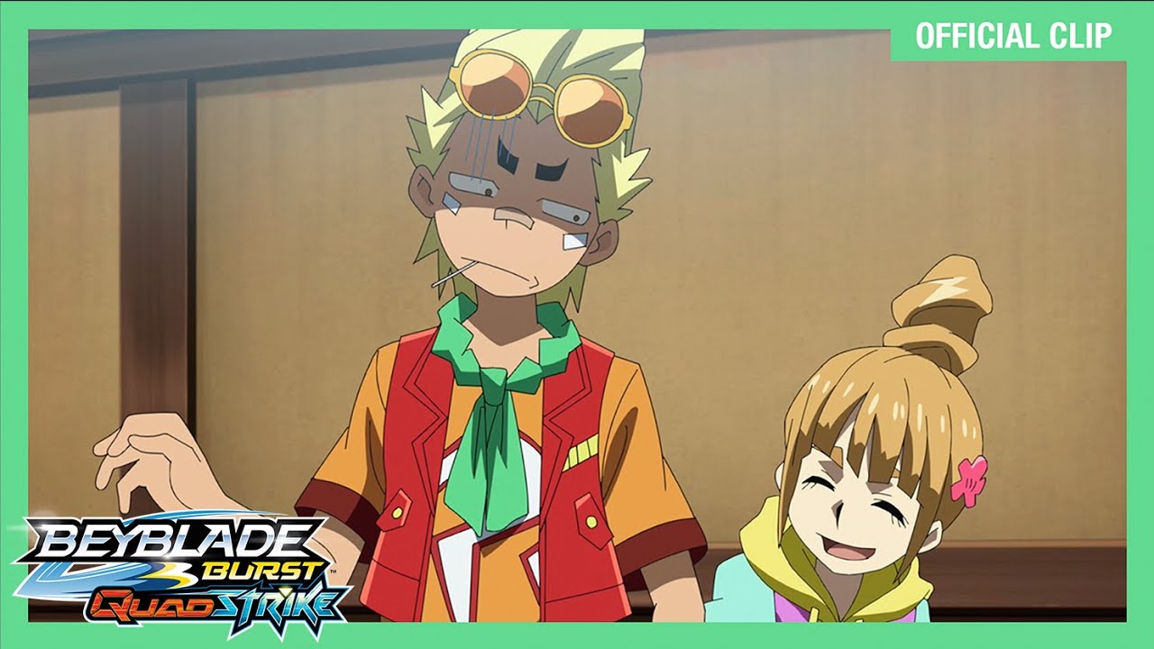 BEYBLADE BURST QUADSTRIKE EPISODE 20: Invincible Shadows! Aiger vs