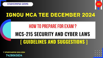 mcs 215 examination question analysis | security and cyber laws | for TEE December 2024