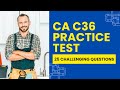 California C36 Practice Test - Plumbing License &amp; Study Guide (25 Challenging Questions)