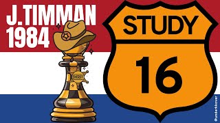 Study 16 - Jan Timman | Solving Studies to Improve Chess Calculation