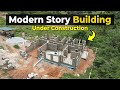 Building a modern 4 bedroom story house in ghana