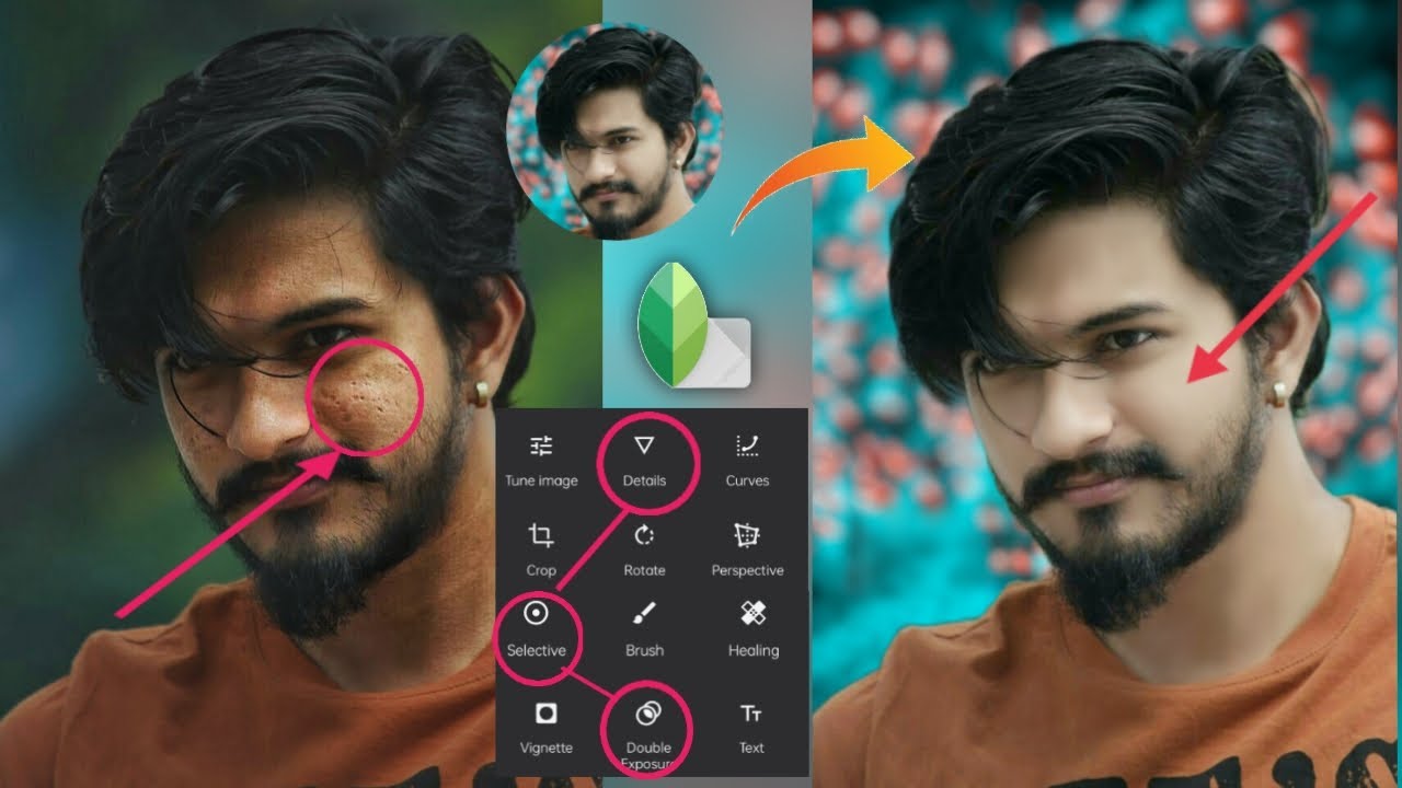 Snapseed oil paint face smooth photo editing oil paint photo editing