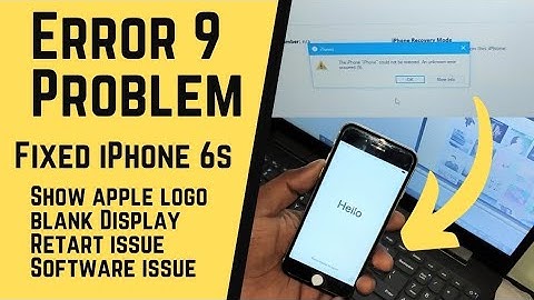 How To Solution Error 9 iPhone 6s Fixed | Step by step | Hindi Video | BSAS Mobile Service 🔥