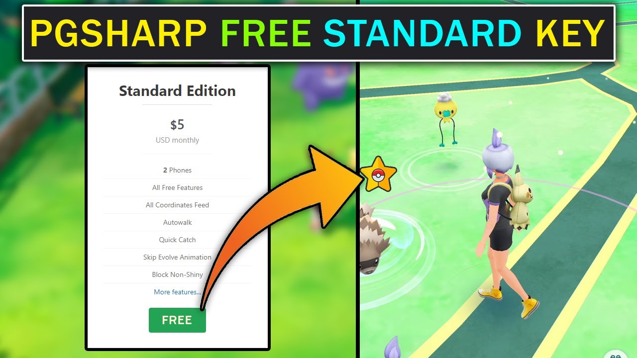 How to Get free Standard key in PGSharp | free Standard keyGiveaway ...