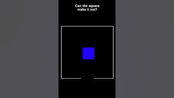 Square escape #shorts #satisfying #foryou #simulation #viral #meme #programming #art #colors #coding