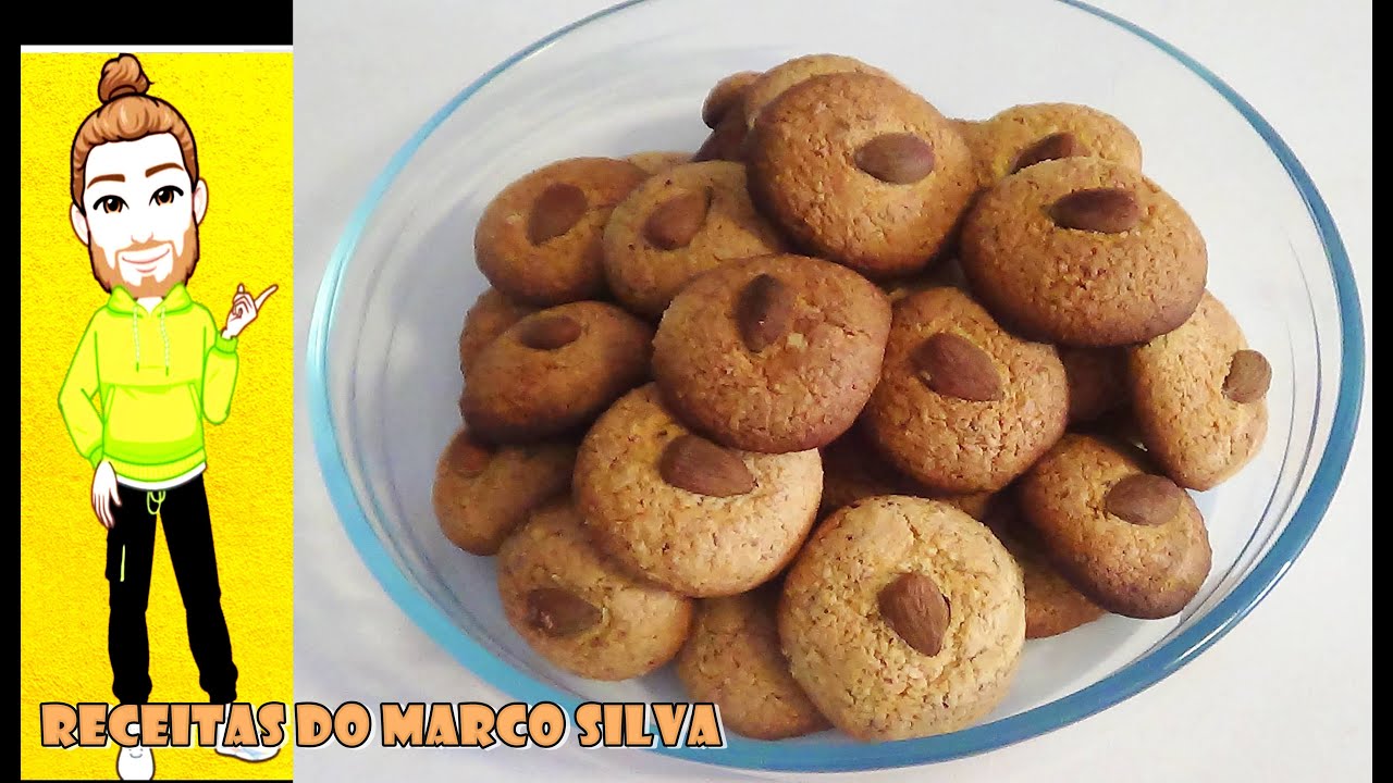 RECEITA DE BISCOITOS OU BOLINHOS DE AMÊNDOA (CANAL CHANTILLY COM CHOCOLATE)