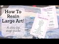 #482 A Step By Step Guide To Adding Resin To Large Artwork! #art #resin