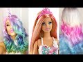 HairStyle for Barbie Dolls Tutorial 💇 Barbie Hair 😱 Barbie Hair Color Transformation