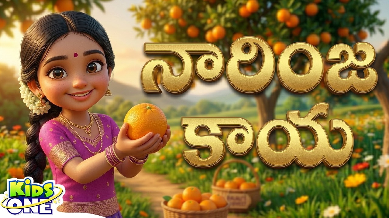 Narinja Kaya New Version | Telugu Rhymes for Children | నారింజ కాయ | Telugu Rhymes @KidsOne