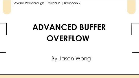 Brainpan 2 VulnHub Walkthrough | Geavanceerde bufferoverloop | CTF-hackingtutorial