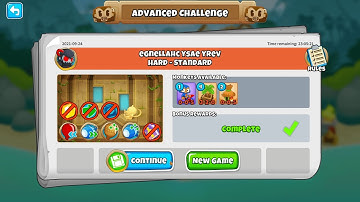 BTD 6 Advanced Challenge - egnellahC ysaE yreV (September 24th 2021)