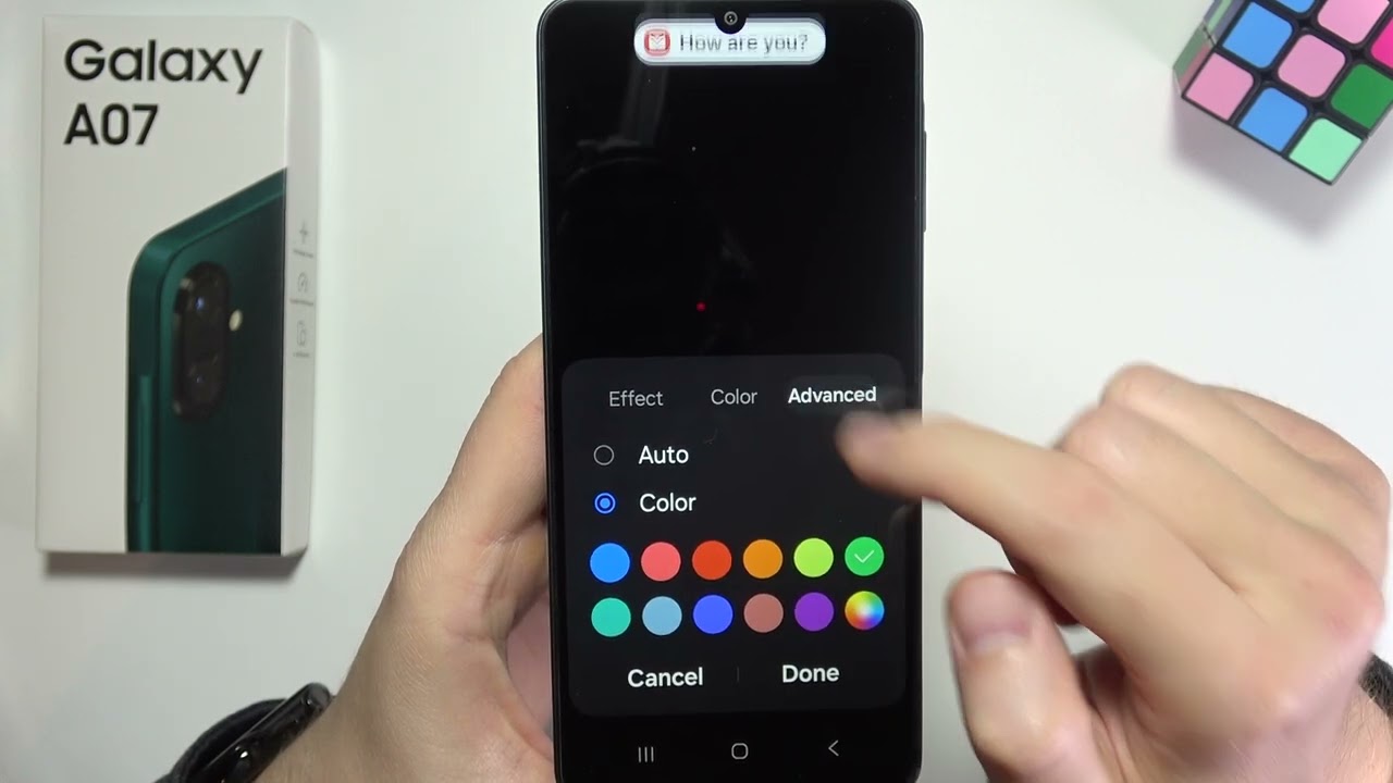 Samsung A07: How to Turn On Edge Lighting