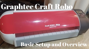 Graphtec Craft Robo CC300-20 Vinyl Cutter - Basic Setup and Overview