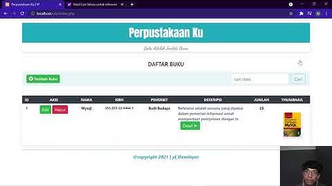 Demo Aplikasi Perpustakaan Ku