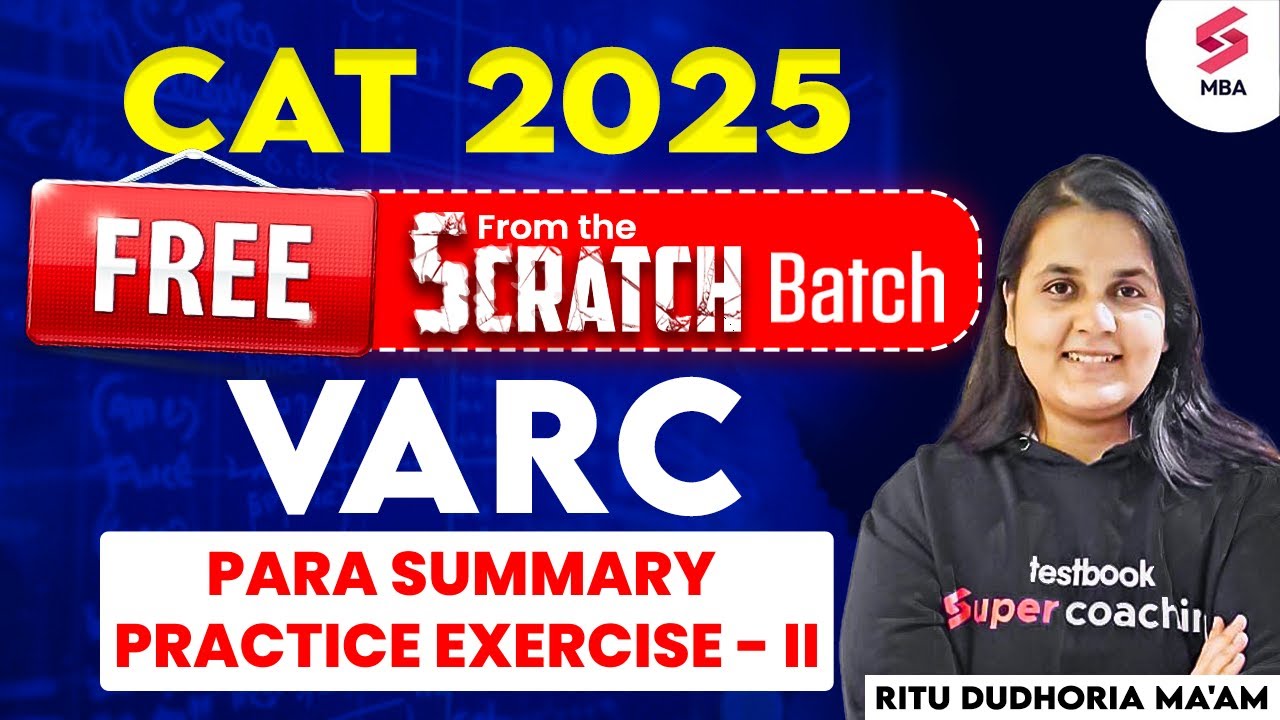 CAT 2025 Preparation | CAT VARC Preparation | CAT VARC Para Summary ...